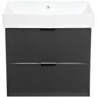 Тумба с раковиной Veedi Modern Line 85 подвесная Графит арт-14000017 — фото 1, Тумбы с раковиной