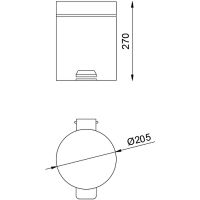 Товар: Ведро для мусора Nofer Черное арт-09100.05.N - фото 2 Ведро для мусора Nofer Черное арт-09100.05.N — фото 2, Мусорные ведра