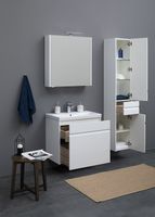 Шкаф пенал Aquanet Палермо 35 L подвесной Белый глянец арт-237410 — фото 7, Пеналы для ванной комнаты