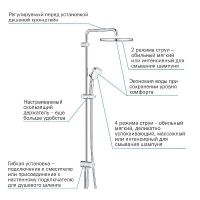Душевая система Grohe Tempesta Cosmopolitan Хром арт-26675000 — фото 9, Душевые стойки
