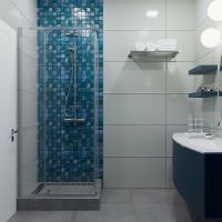 Душевой уголок Triton Терра-Хром 90х90 профиль Хром стекло прозрачное арт-Щ0000053609 — фото 3, Квадратные душевые уголки