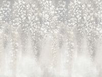 Панно Zambaiti Parati Satin Flowers IV Винил на флизелине (3*5,1) Серый/Белый, Цветы арт-Z66896 — фото 2, Обои для стен