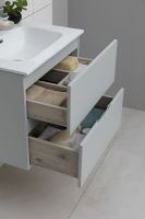 Тумба под раковину Aquanet Алвита New 60 подвесная Серая матовая арт-277512 — фото 11, Тумбы под раковину