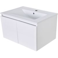 Тумба с раковиной Orange Квадро 60 подвесная Белый глянец арт-KV-60TUW+Ra — фото 2, Тумбы с раковиной