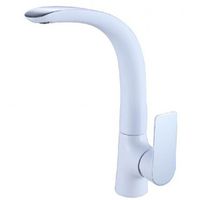 Смеситель для кухни Aquanet Arctic AF520-41СW Хром Белый арт-216779 — фото 1, Смесители для кухни