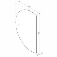 Зеркало Континент Jill 600х900 с подсветкой с сенсорным выключателем арт-ЗЛП3564 — фото 12, Зеркала в ванную комнату