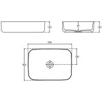 Раковина-чаша Allen Brau Fantasy 50 Петроль арт-4.11021.PT — фото 13, Раковины накладные