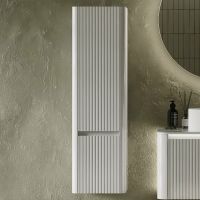 Шкаф пенал Jorno Lumino 34 подвесной Белый арт-Lum.04.120/P/W/JR — фото 3, Пеналы для ванной комнаты