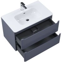 Тумба с раковиной Iddis Edifice 80 подвесная Темно-серая арт-EDI80D0i95K — фото 3, Тумбы с раковиной