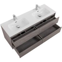 Тумба под раковину BelBagno Kraft 140 подвесная Cemento Grigio арт-KRAFT-1400-4C-SO-2-CG — фото 5, Тумбы под раковину