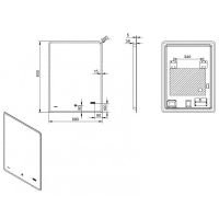 Зеркало Esbano 60 с подсветкой с сенсорным выключателем с подогревом и часами арт-ESMI2073HDS — фото 3, Зеркала в ванную комнату