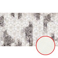 Фреска Ortograf Grafika Natura 31535 Фактура флок FLK Флизелин (4,7*2,7) Бежевый, Геометрия/Цветы арт-31535 (флок FLK) — фото 1, Фрески