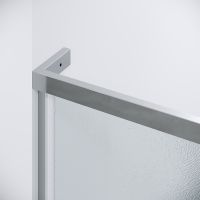 Душевая дверь Grossman Pragma 110 профиль Хром стекло шиншилла арт-100.K33.03.110.10.02 — фото 9, Распашные душевые двери