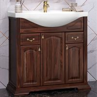 Тумба под раковину Opadiris Риспекто 85 Орех антикварный арт-00-00006705 — фото 1, Тумбы под раковину