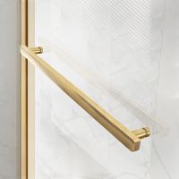 Душевой уголок Vincea Slim Soft 140x80 профиль Брашированное золото стекло прозрачное арт-VSR-1SS8014CLG — фото 3, Прямоугольные душевые уголки