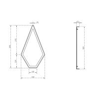 Зеркало Abber Stein 45 с подсветкой с многофункциональной панелью арт-AS6611BR — фото 2, Зеркала в ванную комнату