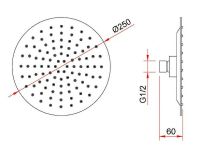 Душевая система Berges Ventas 3R Хром сильвер арт-073007 — фото 4, Встраиваемые душевые комплекты