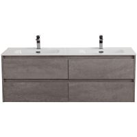 Тумба под раковину BelBagno Kraft 120 подвесная Cemento Grigio арт-KRAFT-1200-4C-SO-2-CG — фото 1, Тумбы под раковину