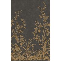 Обои LOYMINA Equator Флизелин (1*5) Черный/Золото, Деревья/Птицы арт-QTR1 011 — фото 1, Обои для стен