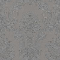 Обои Zambaiti Parati Tradizione Italiana 2025 Винил на флизелине (0,53*10,05) Серый, Дамаск арт-Z21734 — фото 1, Обои для стен
