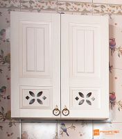 Подвесной шкаф Бриклаер Кантри 65 Бежевый дуб прованс арт-4627125413643 — фото 2, Шкафы для ванной