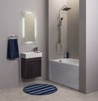 Тумба с раковиной Aquanet Лидс 50 подвесная Эвкалипт мистери арт-213042 — фото 5, Тумбы с раковиной