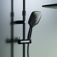 Товар: Душевая система Damixa Option с термостатом Черная матовая арт-DX218092300 - фото 3 Душевая система Damixa Option с термостатом Черная матовая арт-DX218092300 — фото 3, Душевые стойки