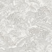 Обои Alessandro Allori Breeze Винил на флизелине (1,06*10) Белый/Серый, Листья арт-2206-1 — фото 1, Обои для стен
