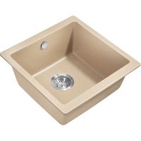 Кухонная мойка Milacio Leon 45 Cuarzo Бежевая арт-MC.77094 — фото 1, Кухонные мойки