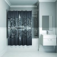 Штора для ванны Iddis Basic 1800x1800 Чб арт-B04P118i11 — фото 1, Шторы для ванной