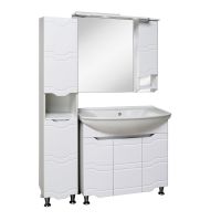 Товар: Зеркало со шкафом Runo Стиль 85 R с подсветкой Белый арт-00000001116 - фото 3 Зеркало со шкафом Runo Стиль 85 R с подсветкой Белый арт-00000001116 — фото 3, Зеркальные шкафы в ванную