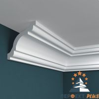 Карниз Перфект 2000x76x76 мм арт-P44 — фото 1, Карнизы