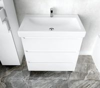 Тумба под раковину 1MarKa Кода 60Н Белая арт-У57594 — фото 3, Тумбы под раковину