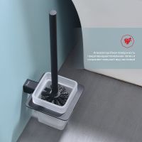 Ершик для унитаза Raglo Черный матовый арт-R301.10.06 — фото 3, Ершики для унитаза