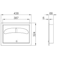 Диспенсер туалетных накладок Nofer Сатин арт-12029.S — фото 2, Диспенсеры для покрытий на унитаз
