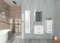 Зеркальный шкаф Aquaton Америна 60 L с подсветкой Белый арт-1A135302AM01L — фото 5, Зеркальные шкафы в ванную