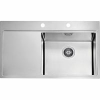 Кухонная мойка Alveus Pure 50R KMB-90 860x525 Брашированная сталь арт-1103653 — фото 1, Кухонные мойки