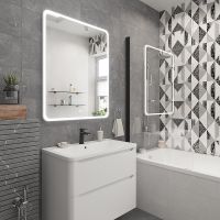 Шторка на ванну STWORKI Стокгольм GV-861 MT 60 3GW250TTKK000 профиль Черный матовый стекло прозрачное арт-449660 — фото 6, Неподвижные шторки для ванной