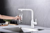 Смеситель для кухни Paulmark Viper Белый матовый арт-Vi213105-431 — фото 2, Смесители для кухни