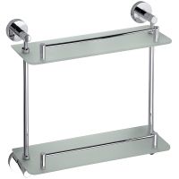 Стеклянная полка Bemeta Omega Хром арт-104202122 — фото 1, Полки для ванной и душа