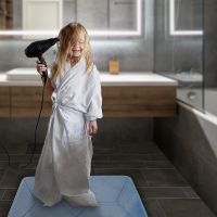 Коврик для ванной комнаты Iddis Basic 50х80 Голубой арт-B24P580i12 — фото 9, Коврики для ванной комнаты