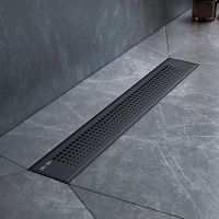 Душевой лоток AM.PM PrimeFlow 50 с Черной матовой решеткой Cut Gradient арт-W02SC-P11-050-01BM — фото 3, Душевые лотки