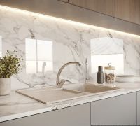 Кухонная мойка Domaci Бьелла DMC-24 арт-GWS-24-328 бежевая — фото 3, Кухонные мойки