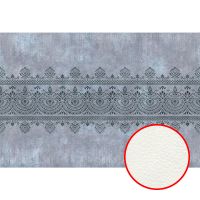 Фреска Ortograf Splendo 31762 Фактура флок FLK Флизелин (4*2,7) Серый, Орнамент/Штукатурка арт-31762 (флок FLK) — фото 1, Фрески