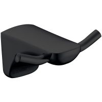 Двойной крючок CeramaLux Monelli Черный матовый арт-70001 — фото 1, Крючки для полотенец