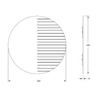 Зеркало Evoform Florentina d60 с гравировкой арт-BY 5011 — фото 5, Зеркала в ванную комнату
