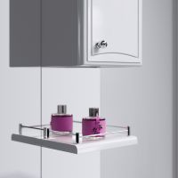 Зеркало со шкафом Aqwella Барселона 100 с подсветкой Белое арт-Ba.02.10 — фото 2, Зеркальные шкафы в ванную