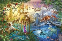 Фреска детская Ortograf Сказочная страна 7515 Фактура флок FLK Флизелин (4,1*2,7) Разноцветный, Животные/Люди/Корабли арт-7515 (флок FLK) — фото 2, Фрески