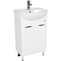 Тумба под раковину VIANT Прага 55 Белая арт-VPRA55ER-T2ST — фото 1, Тумбы под раковину