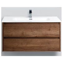 Тумба под раковину BelBagno Kraft 100 подвесная Табачный дуб арт-KRAFT-1000-2C-SO-RT — фото 1, Тумбы под раковину